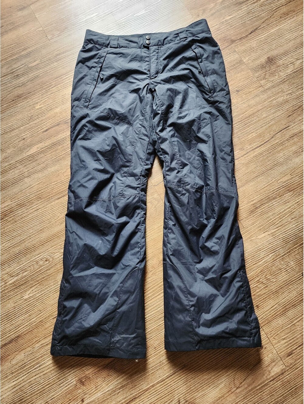 SIZE M Columbia WOMEN'S. Waterproof Black Outdoor Pants with Highly Water-nt